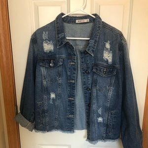 Distressed Jean Jacket